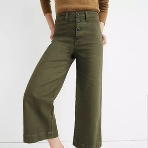 Madewell button-front Emmett wide leg pants